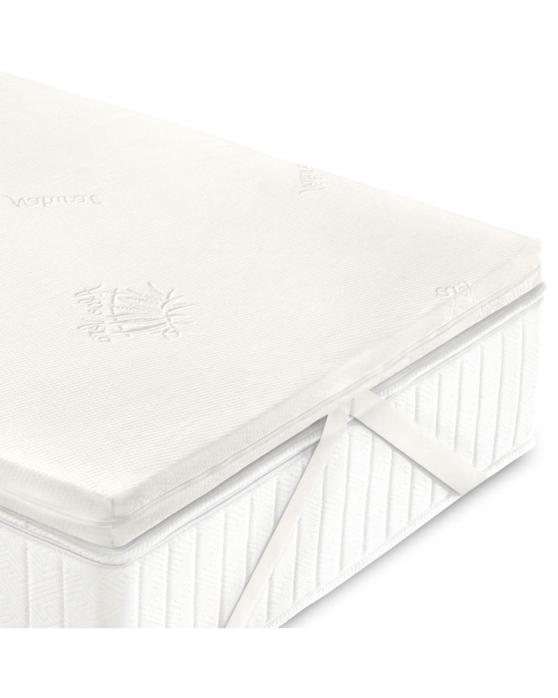 Topper Memory Foam Aloe con elastici VG Home