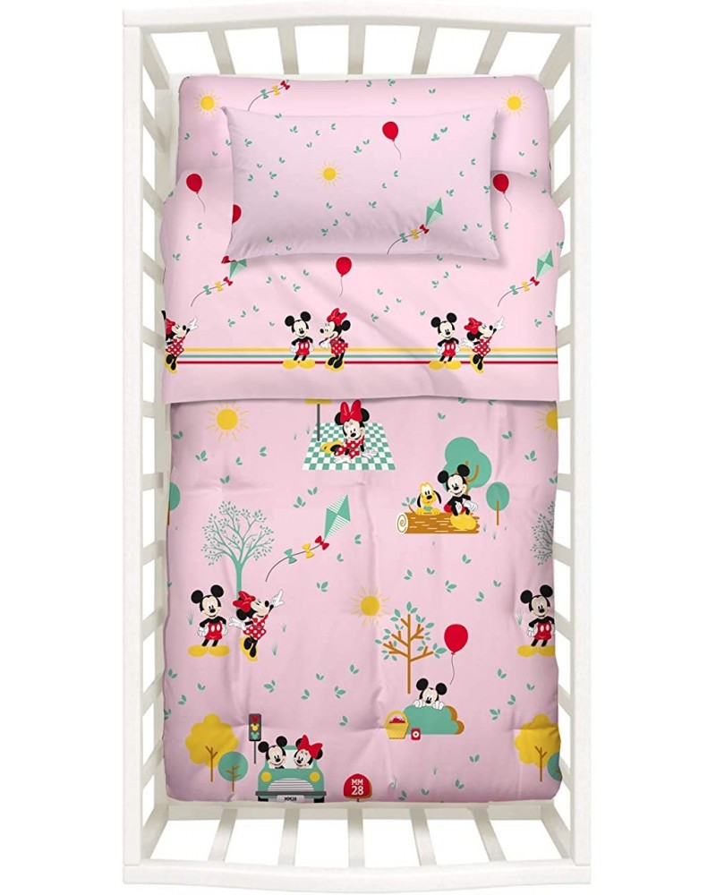 Coordinato Baby Minnie in Cotone con paracolpi Caleffi