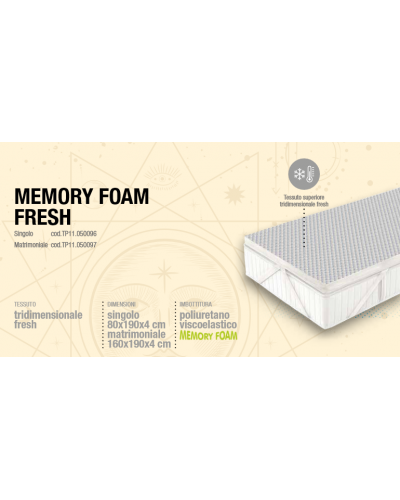 Topper Memory Foam Fresh Soff.Im