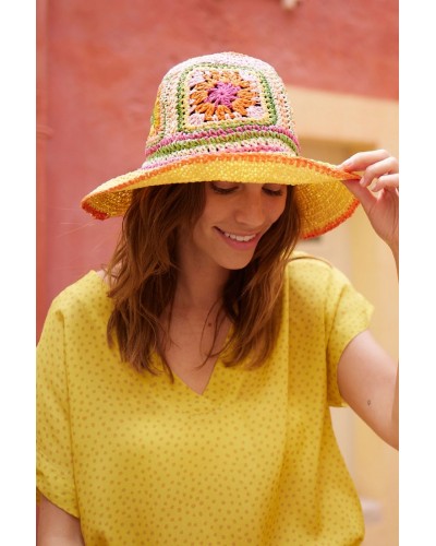 Cappello Paglia Crochet NoidìNotte