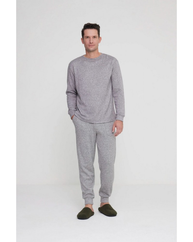 Completo uomo loungewear maglina a coste NoidìNotte